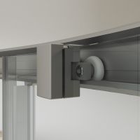 Душевая дверь STWORKI Стокгольм 110 3GW009TTKK000 профиль Хром матовый стекло прозрачное арт-409017 — фото 13, Раздвижные душевые двери