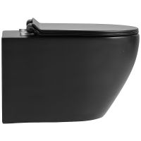 Комплект унитаза с инсталляцией Agger с сиденьем Микролифт и Черной матовой клавишей смыва арт-ATI03144+APB144 — фото 4, Комплекты унитаз + инсталляция