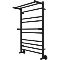 Водяной полотенцесушитель Aquatek Альфа П10 500x800 с полкой Черный муар арт-AQ RRP1080BL — фото 7, Водяные полотенцесушители