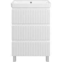 Тумба с раковиной Brevita Victory 60 Белая матовая арт-УТ000024308 — фото 2, Тумбы с раковиной