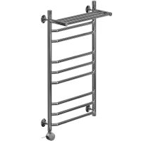 Электрический полотенцесушитель Ника Trapezium ЛТ (Г2) ВП 80/50 с полкой Хром арт-ЛТ Г2 ВП 80/50 лев — фото 1, Электрические полотенцесушители