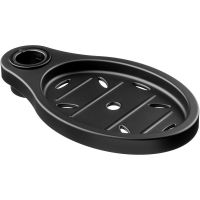 Мыльница Swedbe Hermes на душевую штангу Черная матовая арт-5125B — фото 1, Мыльницы