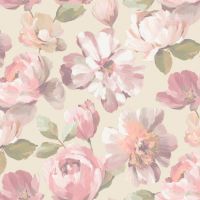 Обои Grandeco Universe 5 Винил на флизелине (1,06*10,05) Коричневый/Розовый/Зеленый, Цветы/Штукатурка арт-UI 3104 — фото 1, Обои для стен