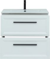 Тумба с раковиной STWORKI Эстерсунд 75 подвесная Белая матовая арт-440912 — фото 4, Тумбы с раковиной