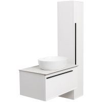 Тумба под раковину La Fenice Elba 80 подвесная Белая матовая арт-FNC-01-ELB-B-80 — фото 8, Тумбы под раковину