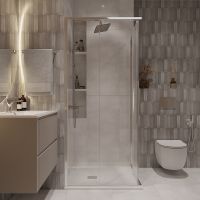 Душевой уголок Niagara Nova 100х100 профиль Хром стекло прозрачное арт-NG-6624-34 — фото 3, Квадратные душевые уголки