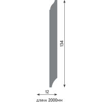 Плинтус Evrowood 2000x134x12 мм арт-PN 150 — фото 6, Плинтуса напольные