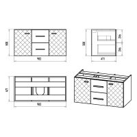 Товар: Тумба с раковиной Brevita Shanel 100 подвесная Белая глянцевая арт-УТ000023185 - фото 9 Тумба с раковиной Brevita Shanel 100 подвесная Белая глянцевая арт-УТ000023185 — фото 9, Тумбы с раковиной
