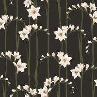 Обои LOYMINA Origins Винил на флизелине (1*10,05) Черный/Бежевый, Цветы арт-ALS2 011 — фото 1, Обои для стен