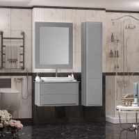 Тумба под раковину Opadiris Луиджи 90 подвесная Серая матовая арт-00-00005940 — фото 12, Тумбы под раковину