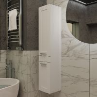 Шкаф пенал SanVit Турин 32 подвесной Белый глянцевый арт-pturin — фото 7, Пеналы для ванной комнаты