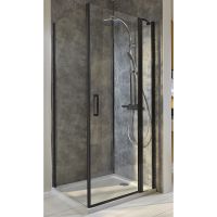 Душевая стенка Jacob Delafon Contra 80 профиль Черный матовый стекло прозрачное арт-E22FT80-BL — фото 2, Боковые стенки