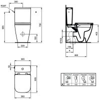 Унитаз компакт Ideal Standard I.Life S без бачка и сиденья арт-T500001 — фото 12, Напольные унитазы