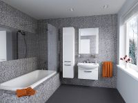 Товар: Шкаф пенал Aquaton Ария подвесной Белый арт-1A134403AA010 - фото 6 Шкаф пенал Aquaton Ария подвесной Белый арт-1A134403AA010 — фото 6, Пеналы для ванной комнаты