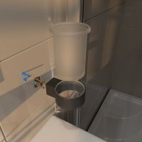 Стакан для зубных щеток Altasan Лотос Черный матовый арт-ЛТ41ЧМ — фото 4, Стаканы для зубных щеток