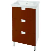 Тумба под раковину Bellezza Пегас 50 Красная Белая арт-4630406140039 — фото 1, Тумбы под раковину