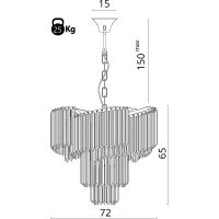 Люстра Divinare Frizzante Белая матовая Золото арт-1681/01 LM-9 — фото 5, Люстры