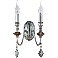 Настенный светильник Crystal Lux Mercedes AP2 Chrome Smoke Дымчатый Хром арт-MERCEDES AP2 CHROME/SMOKE — фото 1, Бра