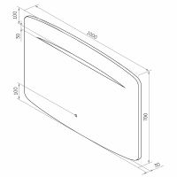 Зеркало Континент Rapid 1000х700 с подсветкой с сенсорным выключателем арт-ЗЛП911 — фото 12, Зеркала в ванную комнату