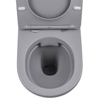 Унитаз Vincea Globo подвесной Серый матовый с сиденьем Микролифт арт-VT1-14SMG — фото 6, Подвесные унитазы