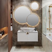 Тумба под раковину Runo Андорра 85 подвесная Белая арт-00-00002019 — фото 4, Тумбы под раковину