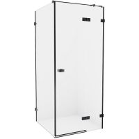 Душевой уголок New Trendy Avexa Black 90х120 R профиль Черный стекло прозрачное арт-EXK-1583 — фото 1, Прямоугольные душевые уголки