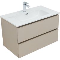 Тумба под раковину Aquanet Вега 2.0 80 подвесная Бежевая арт-337943 — фото 4, Тумбы под раковину