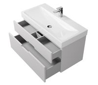 Тумба под раковину Creto Malibu 100 подвесная Белая арт-7-1079W — фото 3, Тумбы под раковину