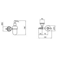 Товар: Дозатор для жидкого мыла Webert Ottocento Бронза арт-AM500201065 - фото 2 Дозатор для жидкого мыла Webert Ottocento Бронза арт-AM500201065 — фото 2, Дозаторы