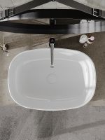 Раковина-чаша Orange 60 Белая глянцевая арт-B08-600W — фото 5, Раковины накладные