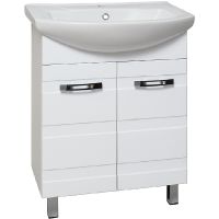 Тумба под раковину Runo Турин 65 Белая арт-УТ000002093 — фото 1, Тумбы под раковину