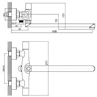 Товар: Смеситель для ванны Orange Alfi универсальный Хром арт-M82-212cr - фото 7 Смеситель для ванны Orange Alfi универсальный Хром арт-M82-212cr — фото 7, Смеситель для ванны