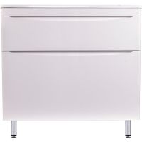 Тумба под раковину Style Line Бергамо мини 90 Люкс Plus Белая антискрейч арт-СС-00002361 — фото 1, Тумбы под раковину