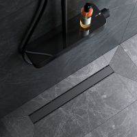 Душевой лоток AM.PM PrimeFlow 70 с Черной матовой решеткой / под плитку Tile арт-W02SC-U11-070-04BM — фото 15, Душевые лотки