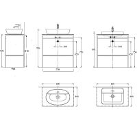 Консоль под раковину Kerama Marazzi Plaza Next 80 PL.N.80.01\BLK.M Черная матовая арт-PL.N.80.01\BLK.M — фото 4, Консоли для раковины
