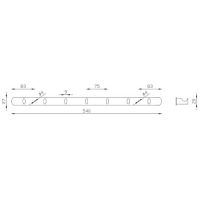 Вешалка для полотенец Nofer Хром арт-16508.B — фото 2, Крючки для полотенец