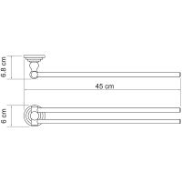 Товар: Полотенцедержатель WasserKRAFT Ammer поворотный Хром матовый арт-K-7031 - фото 3 Полотенцедержатель WasserKRAFT Ammer поворотный Хром матовый арт-K-7031 — фото 3, Полотенцедержатели