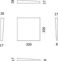 Гипсовая 3д панель Artpole Elementary Kvadro-gamma 200x200 мм арт-E-0002 — фото 9, Гипсовые 3Д панели