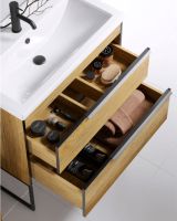 Тумба под раковину Aqwella Fargo 80 Дуб балтийский арт-FRG0108DB — фото 3, Тумбы под раковину