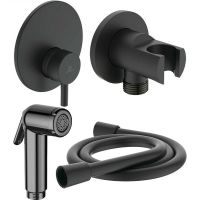 Гигиенический душ со смесителем Ideal Standard Ideal Spray Черный матовый арт-BD651XG — фото 1, Гигиенические души