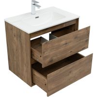 Тумба под раковину Aquanet Милан 70 подвесная Дуб рустикальный арт-336378 — фото 3, Тумбы под раковину