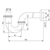 Товар: Сифон для раковины Timo Черный арт-961/03L - фото 2 Сифон для раковины Timo Черный арт-961/03L — фото 2, Сифоны для раковины