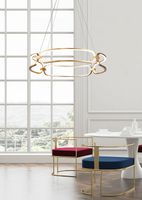 Подвесной светильник Maytoni Modern Chain Золото матовое арт-MOD017PL-L50MG — фото 4, Подвесные светильники