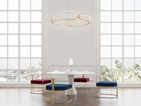 Подвесной светильник Maytoni Modern Chain Золото матовое арт-MOD017PL-L50MG — фото 6, Подвесные светильники