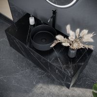 Тумба под раковину Sancos Stone 120 подвесная Nero Marquina арт-ST120NM — фото 3, Тумбы под раковину
