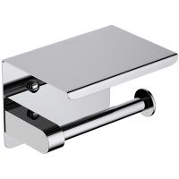 Держатель туалетной бумаги Aquatek Европа с полкой Хром арт-AQ4939CR — фото 1, Держатели туалетной бумаги