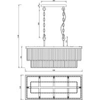 Подвесной светильник Maytoni Neoclassic Revero Прозрачный Латунь арт-MOD085PL-08BS — фото 5, Подвесные светильники
