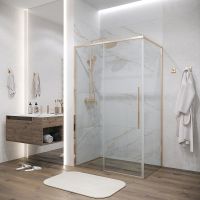 Душевой уголок Grossman Galaxy 130х80 профиль Золото сатин стекло прозрачное арт-120.K33.01.1380.32.00 — фото 1, Прямоугольные душевые уголки