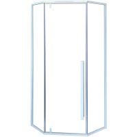 Душевой уголок Ceruttispa 90x90 профиль Белый стекло прозрачное арт-C3AW — фото 4, Душевые уголки трапеция