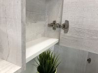 Зеркало со шкафом Comforty Верона 90 Дуб белый арт-00004136714 — фото 9, Зеркальные шкафы в ванную